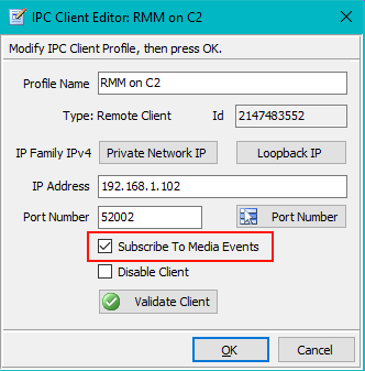 Figure 6. IPC RMM Remote Client 