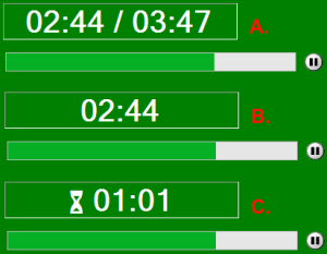 Figure 5.  Play Position Readout Examples