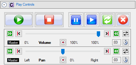 Figure 3. Play Controls group 