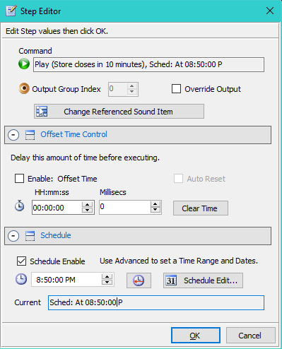 Figure 1.  Step Editor