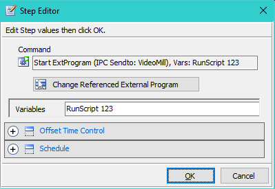 Figure 2. Step Editor 