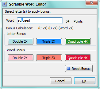 Figure 1. Scrabble Word Editor 