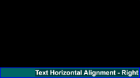 Horizontal Align Right