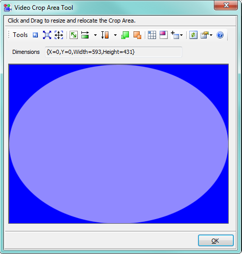 Figure 3a. Crop Area Tool