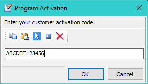 Figure 1. Program Activation Dialog  