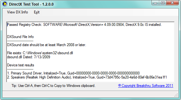 DirectX, Software