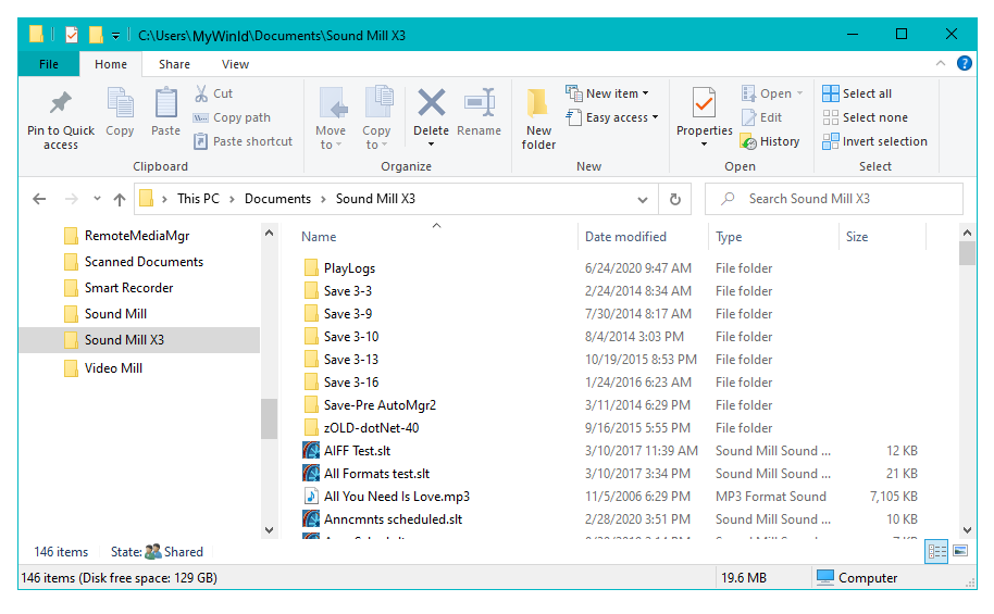 Figure 1. User Documents folder (Windows 10) 