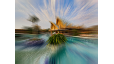 Zoom Blur: Low blur setting
