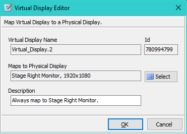 Figure 2. Virtual Display Editor