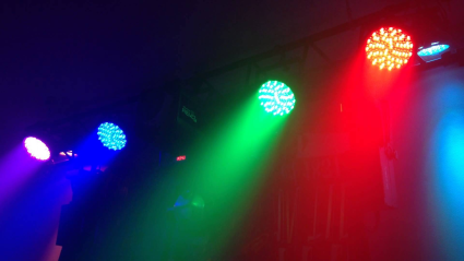 Sync audio and video with your DMX light show.